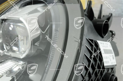 LED headlights, without control unit and bulb, slightly damaged glass (picture), R