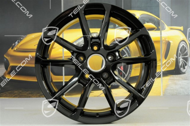 18'' Felga Cayenne Facelift 2014->, 8J x 18 ET 53, czarny wysoki połysk
