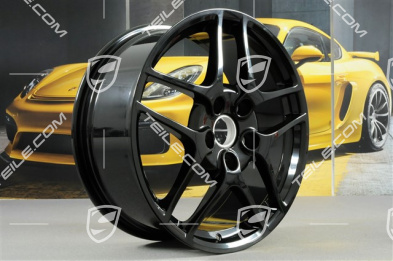 19-inch Carrera S II (Facelift) wheel set, 8J x 19 ET57 + 11J x 19 ET67, black
