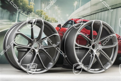 22-inch wheel rim set GT, 10J x 22 ET48 + 11,5J x 22 ET52, Platinum satin-matt