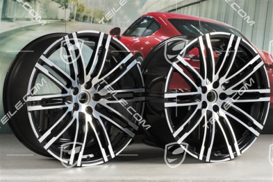 21" Felgensatz Turbo III, Felgen 10J x 21 ET19 + 9J x 21 ET26, schwarz hochglanz