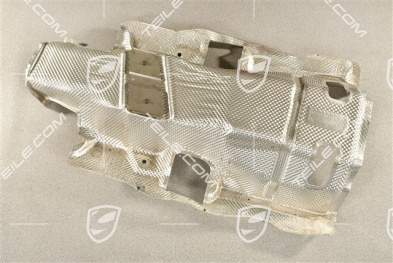 Centre tunnel heat protection, underbody, Shorter wheelbase
