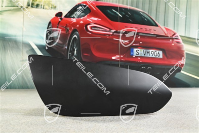 GT3 RS, Spoiler, lateral part of wing, Black matte, R