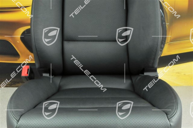 Seat, el. adjustment, leatherette, black, without Airbag, L