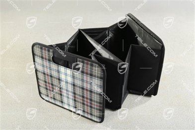 Foldable Luggage compartment box, 30 x 27,5 x 50, Turbo 50 Tartan fabric pattern