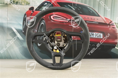 Sports Steering wheel GT, Alcantara, black/silver