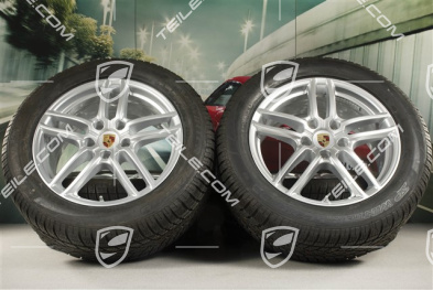 19" koła zimowe, komplet "Cayenne Turbo IV" facelift 2014->, felgi 8,5J x 19 ET59 + NOWE  opony zimoweDunlp 3D 265/50 R19, z czujnikami ciśnienia