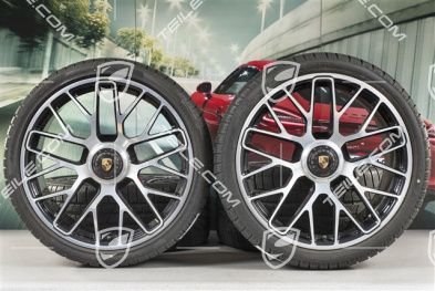 20" Turbo S Koła zimowe komplet do Turbo S, centralnie mocowane, felgi 8,5J x 20 ET51 + 11J x 20 ET59 + opony zimowe Pirelli Sottozero II 245/35 R20+295/30 R20, czujniki ciśnienia