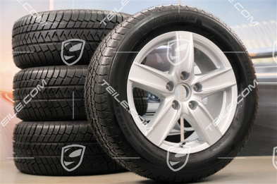 18" Koła zimowe Cayenne S III, 4x felgi 8 J x 18 ET 53 + 4x opony zimowe Michelin 255/55 R 18 109V XL M+S, bez czujników ciśnienia RDK