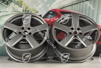 21-inch wheels rims set Cayenne Sport Classic, 10J x 21 ET50, Platinum satin matt
