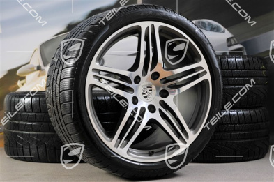 19" komplet kół zimowych Turbo, felgi 8,5Jx19 ET56 + 11J x 19 ET51 + NOWE opony zimowe 235/35R19 + 295/30R19, z czujnikami ciśnienia