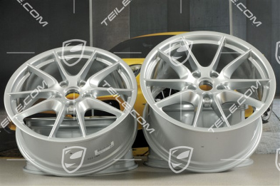 20" Komplet felg Carrera S III, 8,5J x 20 ET51 + 11J x 20 ET52, brylantowy chrom