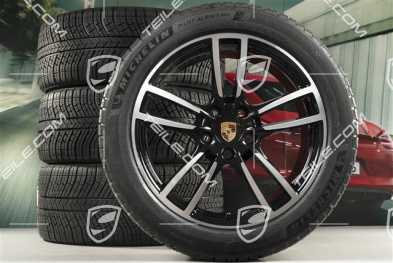 20-inch Cayenne COUPE Sport winter wheel set, rims 9J x 20 ET50 + 10,5J x 20 ET55 + Michelin winter tyres 275/45 R20 + 305/40 R20, with TPMS