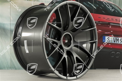 20"+21" GT2RS/GT3RS Magnesium wheel set, wheel rims 9,5 J x 20 ET50 + 12,5 J x 21 ET48, black satin mat