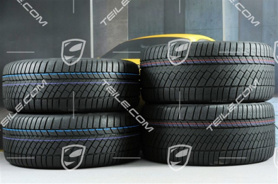 19" Koła zimowe, komplet "Panamera", felgi 9J x 19 ET64 + 10,5 J x 19 ET62 + NOWE opony zimowe Continental ContiWinterContact PS830 P 265/45 R19 + 295/40 R19