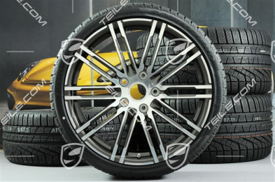 20-inch winter wheels set "Turbo", rims 8,5J x 20 ET51 + 11J x 20 ET56 + Pirelli winter tires 245/35 R20 + 295/30 R20, with TPM