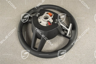 Sports Steering wheel GT Leather, multifunction, heated, Black