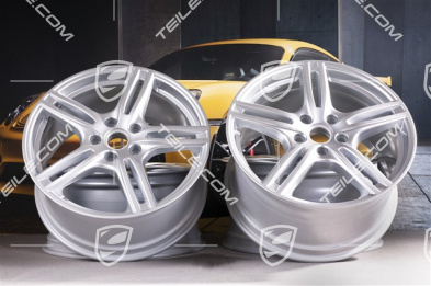 20" Felgensatz Turbo, 10,5J x 20 ET71 + 9,5J x 20 ET71, für Winterbetrieb, Brilliantchromlack