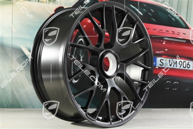 20" Felge Turbo S, Zentralverschluss, 8,5J x 20 ET51, Schwarz-Matt
