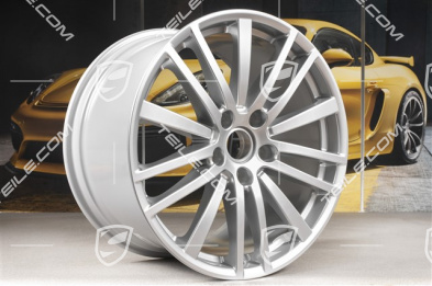 20-inch wheel rim set Panamera Design, 9,5J x 20 ET71 + 11,5J x 20 ET68, Brilliant chrome