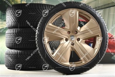 22" koła zimowe Macan Exclusive Design, felgi 9J x 22 ET29 + 11J x 22 ET47 + NOWE opony zimowe Pirelli 255/40 R22 + 295/35 R22, neodyme