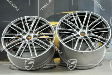 20" komplet felg 911 Turbo IV, 11,5J x 20 ET56 + 9J x 20 ET51, Titan
