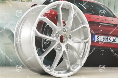20-inch GT4 wheel rim, 8,5J x 20 ET61, blilliant silver