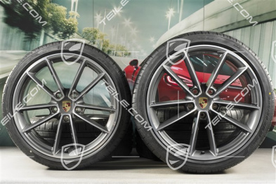 20"+21" koła letnie, komplet Carrera Classic, felgi 8,5J x 20 ET53 + 11,5J x 21 ET67 + opony letnie Pirelli 245/35 R20 + 305/30 R21, z czujnikami ciśnienia