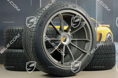 GT3RS / GT2RS 20" / Winterräder Satz, Felgen 9J x 20 ET55 + 12J x 20 ET47 + Michelin Winterreifen 245/35 R20 + 315/35 R20, mit RDK Sensoren