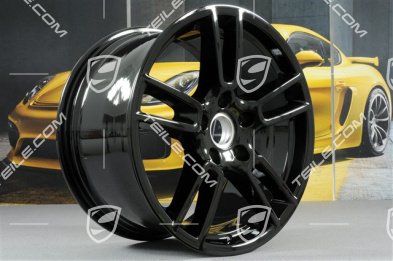 19-inch wheel rim Panamera, 10,5J x 19 ET62, black high gloss