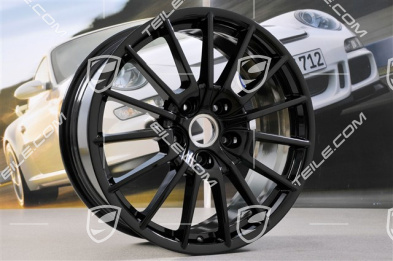 20" Panamera Sport Felgensatz, 2 x 9,5J x 20 ET 65 + 2 x 11,5 J x 20 ET 63, schwarz