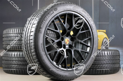 20-inch "RS Spyder Design" in black, summer wheels set, rims 9J x 20 ET26 + 10J x 20 ET19 + Michelin summer tyres 265/45 R 20 + 295/40 R 20, with TPMS