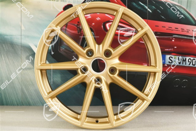 20-inch wheel rim Carrera S, 8,5J x 20 ET53, aurum satin matt