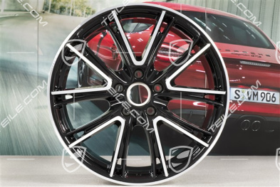 21-inch wheel rim Panamera Exclusive, 9,5J x 21 ET71, black high gloss