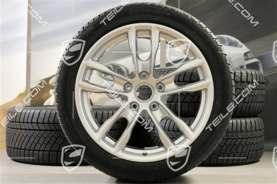 19" Winterräder Satz Boxster S, 8J x 19 ET57 + 9,5J x 19 ET45, Continental WinterContact Winterreifen 235/40 R19 + 265/40 R19, DOT 2012, ohne RDK-Sensoren