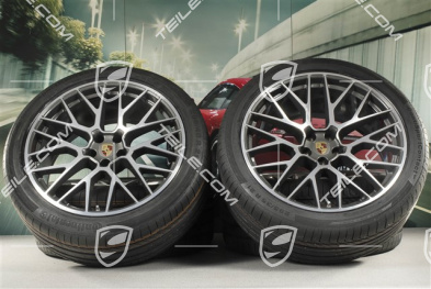 21" koła letnie, komplet, RS Spyder Design, felgi 9,5J x 21 ET27 + 10J x 21 ET19 + NOWE opony letnie Continental 265/40 R21 + 295/35 R21, z czujnikami ciśnienia