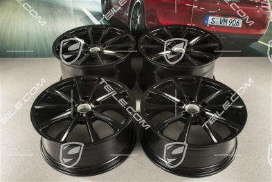 19-inch Boxster S wheel rim set, 8J x 19 ET57 + 10J x 19 ET45, black silky gloss / mat