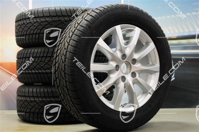 18" Cayenne komplet kół zimowych, felgi 8J x 18 ET53 + opony zimowe Dunlop SP Winter Sport 3D 255/55 R18, z czujnikami RDK