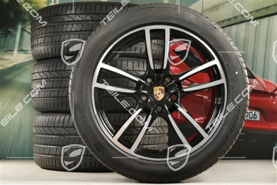 20" koła letnie Cayenne Sport, komplet, felgi 9J x 20 ET50 + 10,5J x 20 ET64 + opony letnie 275/45 R20 + 305/40 R20, z czujnikami ciśnienia