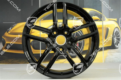 19'' Komplet felg Cayenne Turbo IV (facelift) 8,5 x 19 ET59, czarny wysoki połysk
