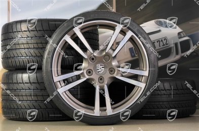 19" Komplet kół letnich Turbo II, felgi 8,5J x 19 ET56 + 11J x 19 ET51 + NOWE opony letnie Michelin 235/35R19 + 305/30R19, czujniki ciśnienia RDK