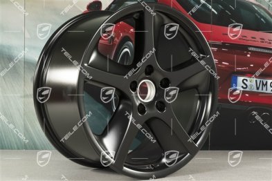 20" Felgensatz Cayenne SportTechno, vo. 9" + hi. 10", Schwarz Seidenmatt
