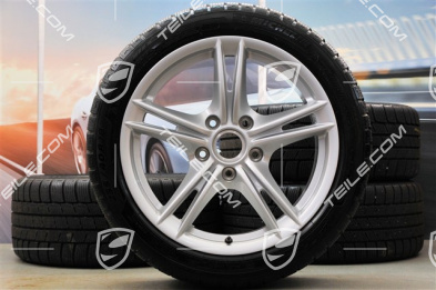 18" Komplet kół zimowych Boxster S II, przednie felgi 8J x 18 ET57 + tylne 9J x 18 ET43 + opony Michelin 235/40 ZR18 + 255/40 ZR18