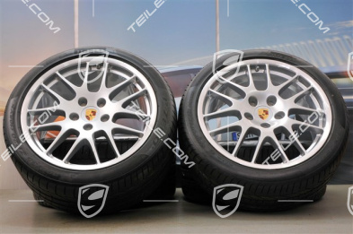 20" Koła letnie komplet RS Spyder, felgi przednie 9,5J x 20 ET65 + tylne 11J x 20 ET68 + opony letnie Pirelli PZero 255/40 ZR20 + 295/35 ZR20, z czujn