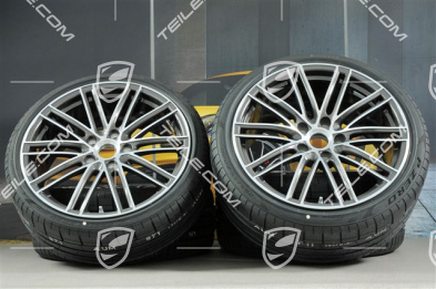 20-inch Turbo IV wheels set, rims 8,5J x 20 ET57 + 10,5J x 20 ET47 + Pirelli summer tires 235/35 ZR20 + 265/35 ZR20, with TPMS