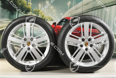 20-inch Panamera Design 2 summer wheel set, rims 9,5J x 20 ET71 + 11,5J x 20 ET68 + Hankook summer tires 275/40 ZR20 + 315/35 ZR20, with TPM