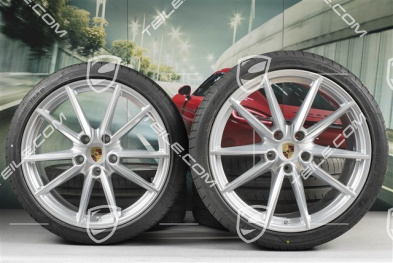 20"+21" koła letnie, komplet Carrera S, felgi 8,5J x 20 ET53 + 11,5J x 21 ET67 + NOWE opony letnie 245/35 R20 + 305/30 R21, z czujnikami ciśnienia