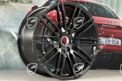 21" Felgensatz Turbo III, Facelift, 10J x 21 ET50, in schwarz Seidenmatt
