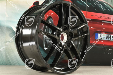 19'' felga Panamera Turbo II, 9J x 19 ET 60, czarny wysoki połysk