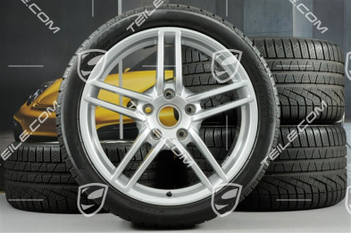 19" Winterräder Satz Carrera, Felgen 8,5J x 19 ET54 + 11J x 19 ET48 + NEUE Winterreifen 235/40 R19 + 295/35 R19, ohne RDK-Sensoren